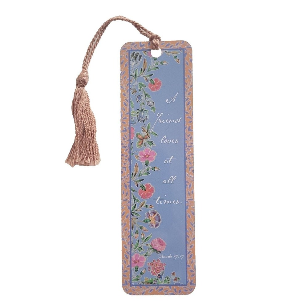 Vintage 90s Hallmark Friend Bookmark Proverbs Scripture 1999 Y2K Artworks HM404B